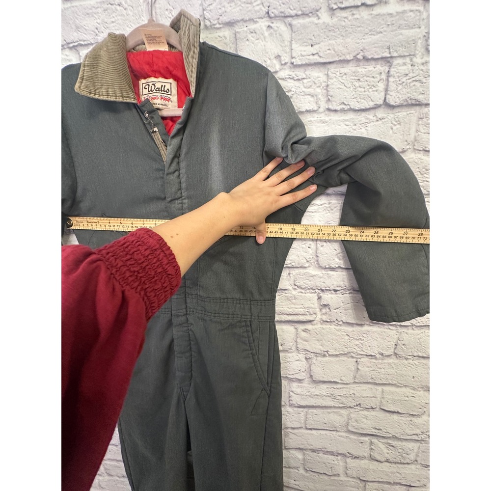 Vintage Walls Blizzard Prud Insulated Jumpsuit Coveralls Gray Size Small - Picture 4 of 11